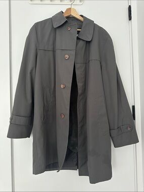 TOWNE Grey Long Coat with Plush Interior